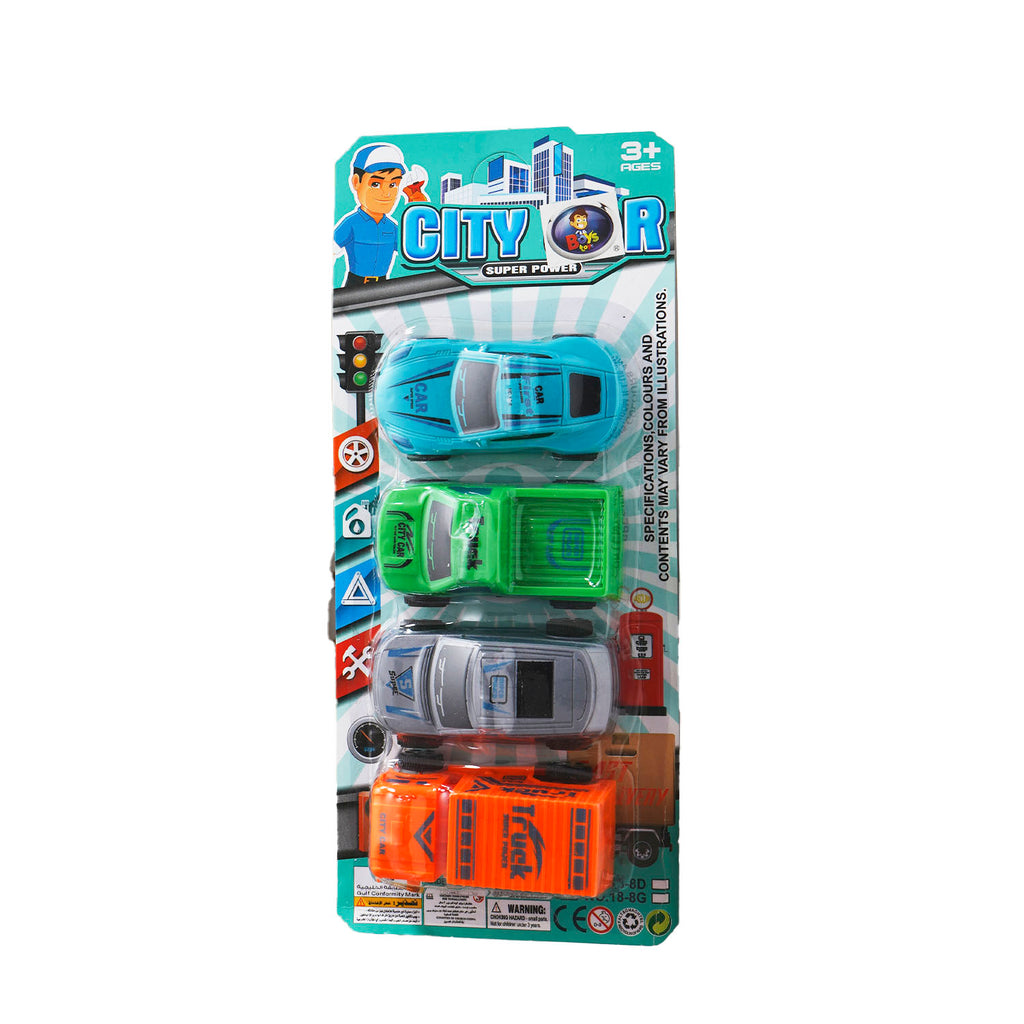 Vehículos City Car 4 Piezas, Paquete de 10 Piezas