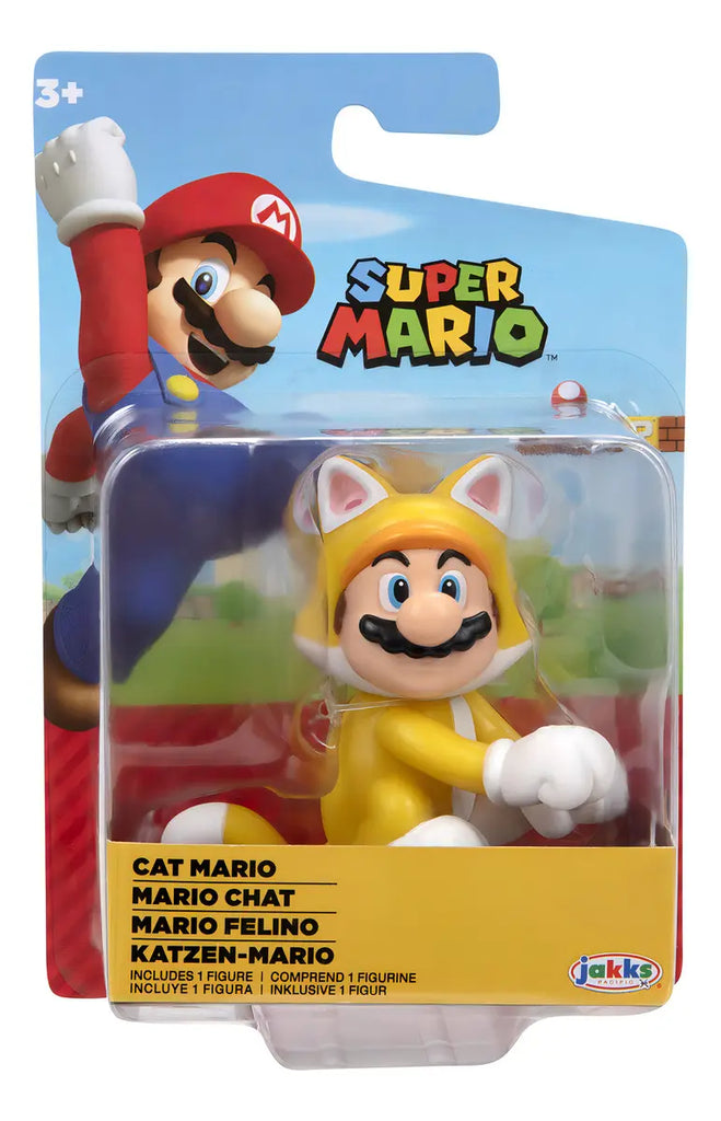Super Mario Mini-Figura 2.5" Cat Mario