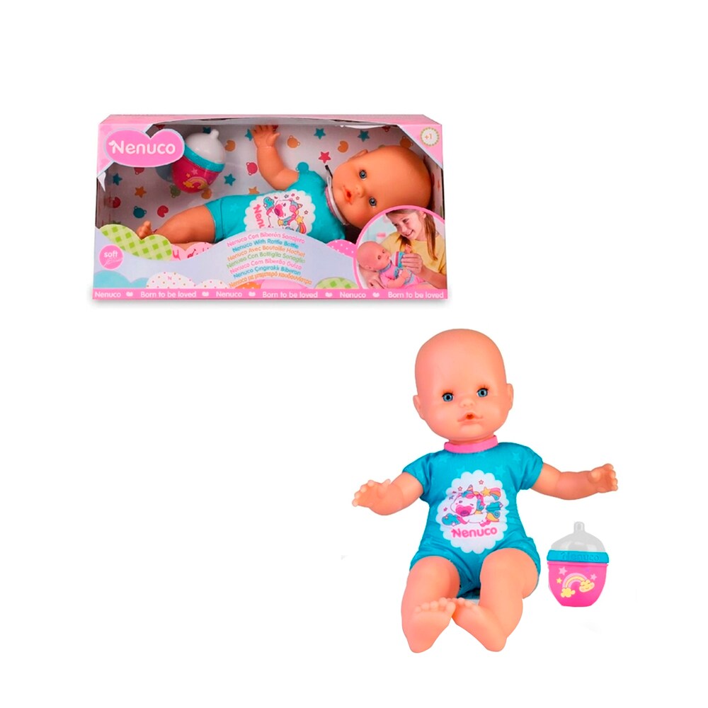 Nenuco con biberón y sonajero para bebé – X Toys