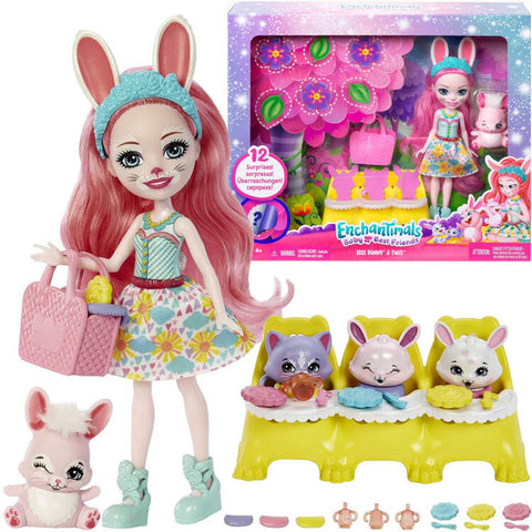 Enchantimals Baby Best Friends, Bree Bunny & Twist Muñeca