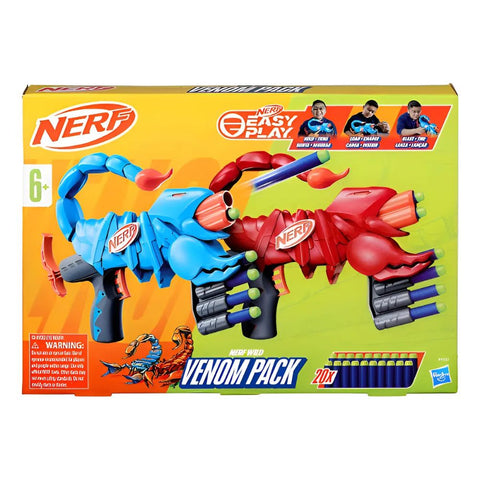 Nerf Wild Venompack - Incluye 2 lanzadores