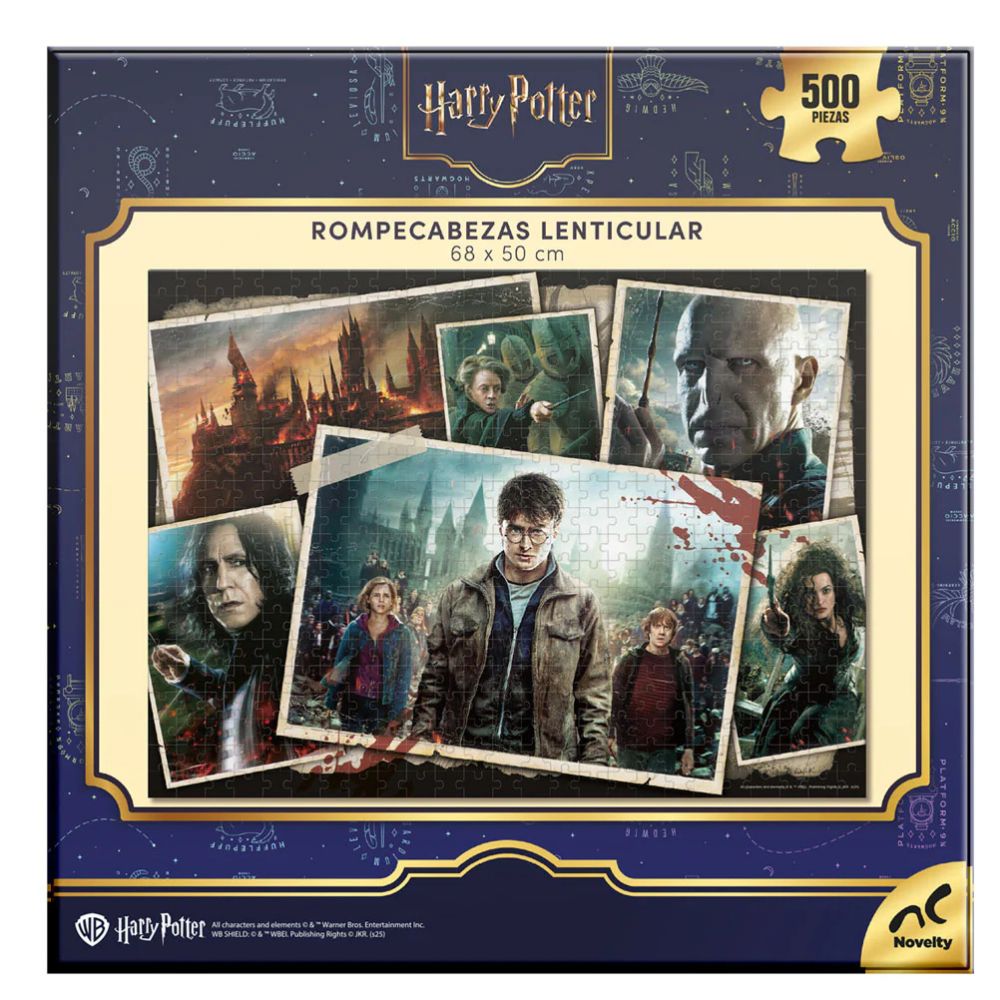Rompecabezas Harry Potter Lenticular Grande 500 Piezas
