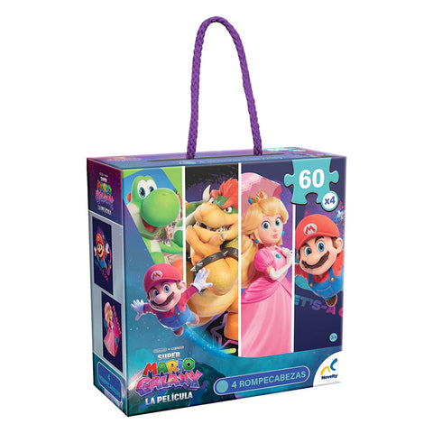 4 En 1 Rompecabezas Mario Galaxy