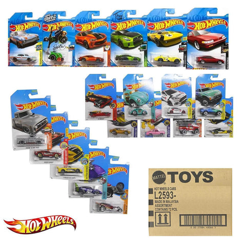 Hot Wheels Caja con 72 Autos Básicos (H)