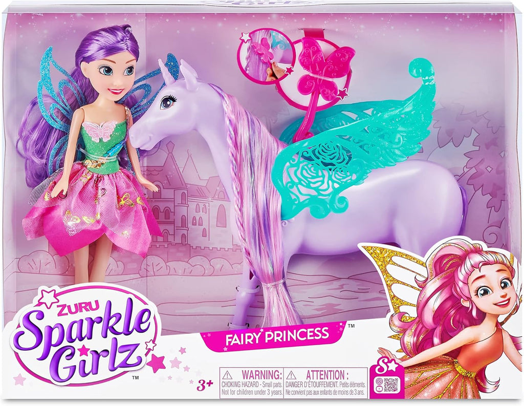 Sparkle Girlz Fantasy Fairy & Unicorn Playset
