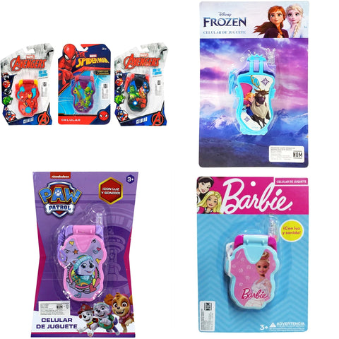 Celular Con Luz Y Sonido Personajes Surtido